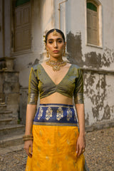 Nakshatra Yellow Banarsi Silk Saree