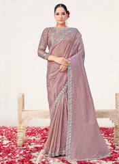 Nakshatra Onion Shimmer Silk Saree