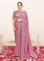 Nakshatra Pink Shimmer Silk Saree