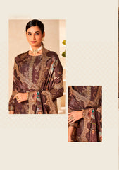 Nakshatra Brown Dola Silk Suit