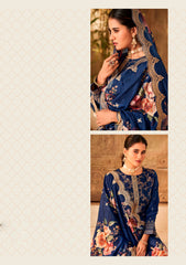 Nakshatra Blue Dola Silk Suit
