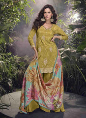 Nakshatra Mehandi Green Designer Suit