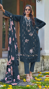 Nakshatra Blue Georgette Suit