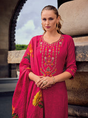 Nakshatra Pink Readymade Silk Suit