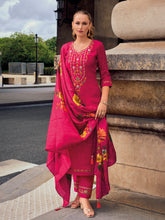 Nakshatra Pink Readymade Silk Suit
