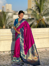 Nakshatra Magenta Paithani Silk Saree
