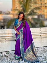 Nakshatra Lavender Paithani Silk Saree