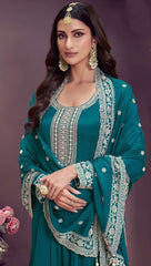 Nakshatra Rama Green Anarkali Suit