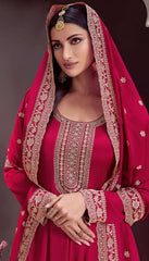 Nakshatra Red Anarkali Suit