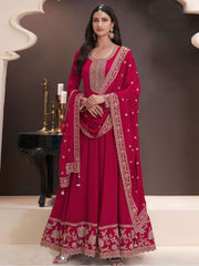 Nakshatra Red Anarkali Suit