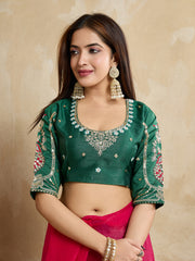 Nakshatra Pink Chiffon Saree