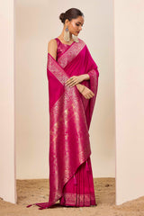 Nakshatra Pink Dola Silk Saree