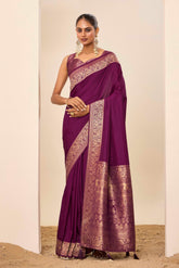 Nakshatra Wine Dola Silk Saree