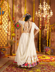 Nakshatra Off White Color Ready to Wear Lehenga Choli