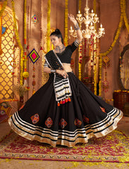 Nakshatra Black Color Ready to Wear Lehenga Choli