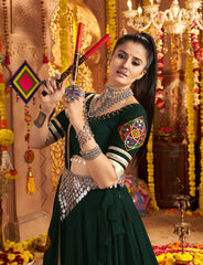Nakshatra Green Color Ready to Wear Lehenga Choli