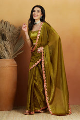 Nakshatra Mahendi Color Ready to Wear Saree