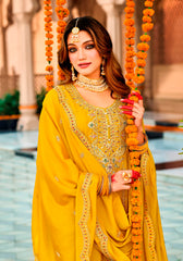 Nakshatra Designer Yellow Suit