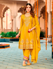 Nakshatra Designer Yellow Suit