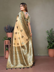 Nakshatra Green Viscose Silk Saree
