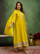 Nakshatra Lemon Silk Readymade Suit
