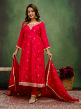 Nakshatra Pink Silk Readymade Suit