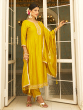 Nakshatra Yellow Silk Readymade Suit