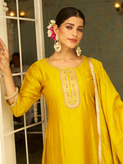 Nakshatra Yellow Silk Readymade Suit