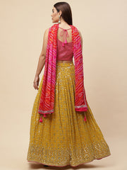 Nakshatra Yellow Sequence Lehenga Choli