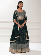 Nakshatra Green Sequence Lehenga Choli