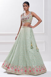 Nakshatra Pista Sequence Lehenga Choli