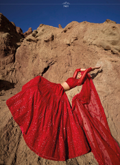 Crimson Elegance Lehenga