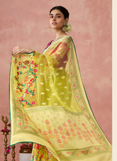 Nakshatra Yellow Premium saree