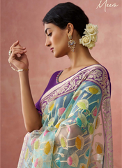 Nakshatra Sea Green Premium saree