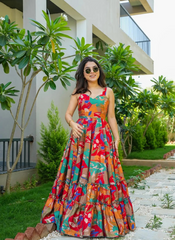 Nakshatra Multi Readymade Long Gown