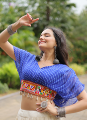 Nakshatra Blue Chaniya choli
