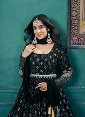 Nakshatra Black Georgette Suits