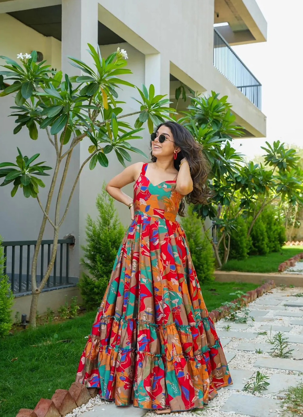 Nakshatra Multi Readymade Long Gown