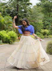 Nakshatra Blue Chaniya choli