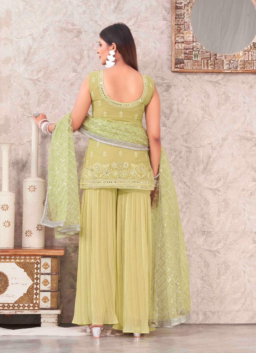 Nakshatra Lemon Sharara set