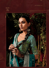 Royal Emerald Elegance Sari Set