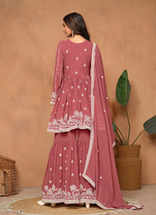 Nakshatra Rust Sharara Suits