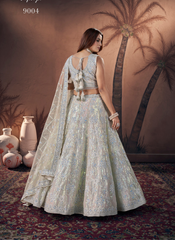 Nakshatra  Cream Bridal Lehenga