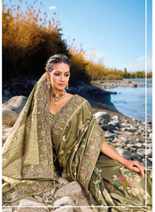 Luxe Olive Banarasi Ensemble