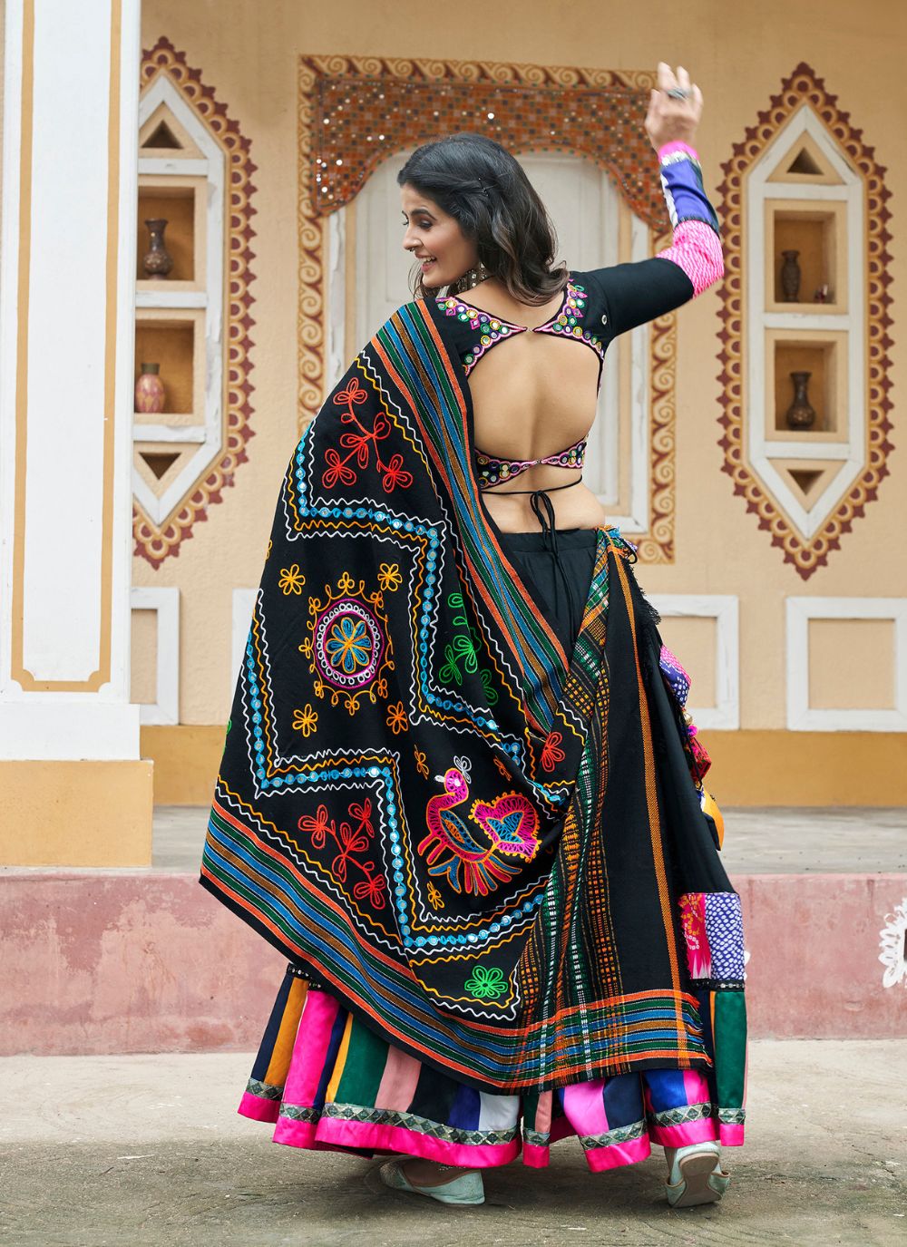Nakshatra Black Navratri Lehenga Choli