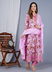 Nakshatra  Readymade baby pink suit