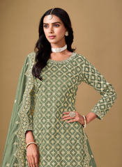 Nakshatra Pista Lehenga Suit
