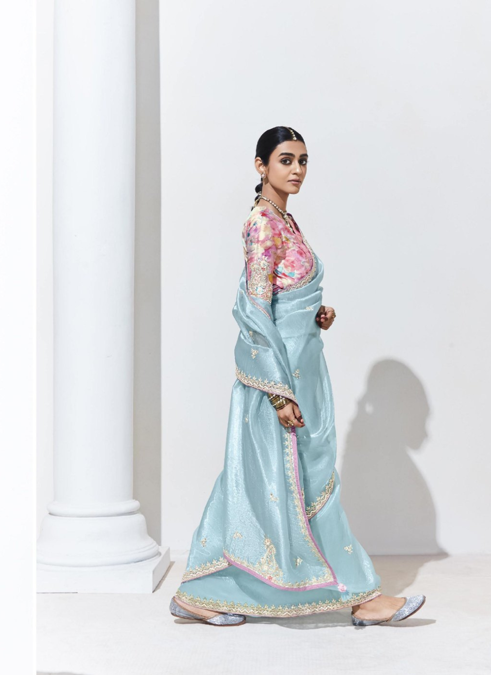 Nakshatra Light Blue Saree