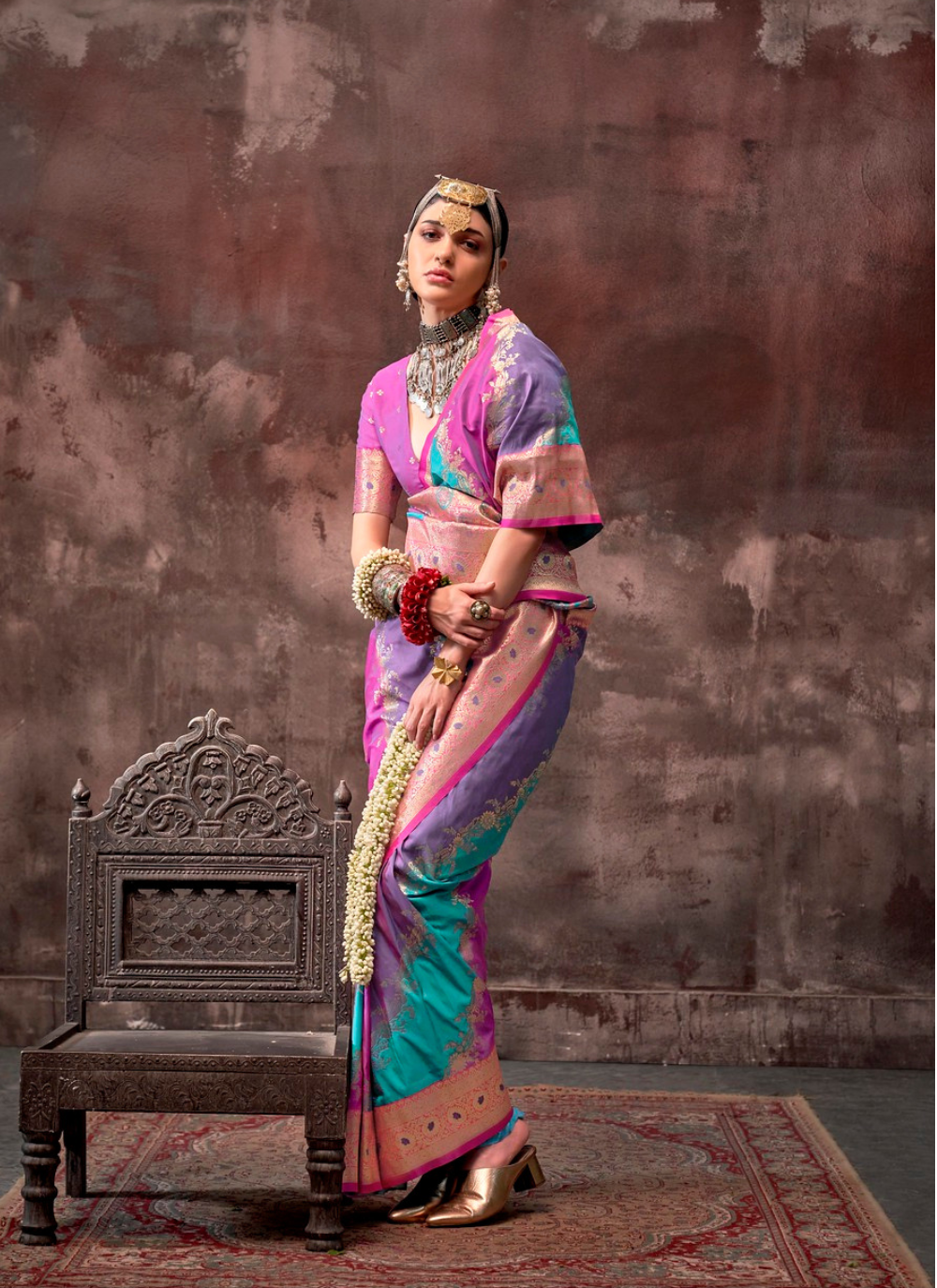 Nakshatra Multicoloured Silk Saree