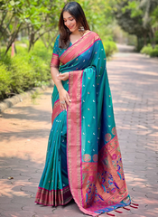 Nakshatra Rama Paithini Silk saree